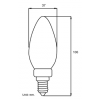 BOMBILLA VELA 8w 3000K E14